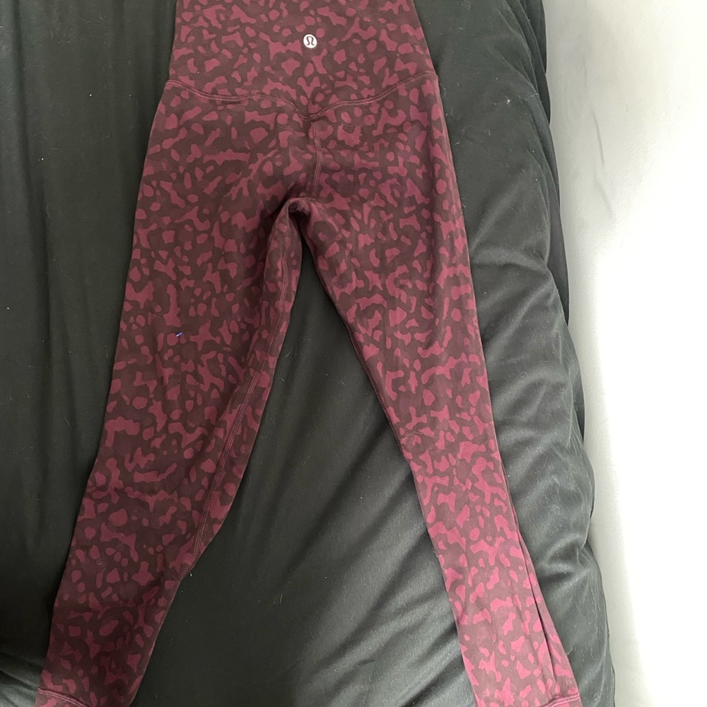Lululemon Patterned cropped align leggings